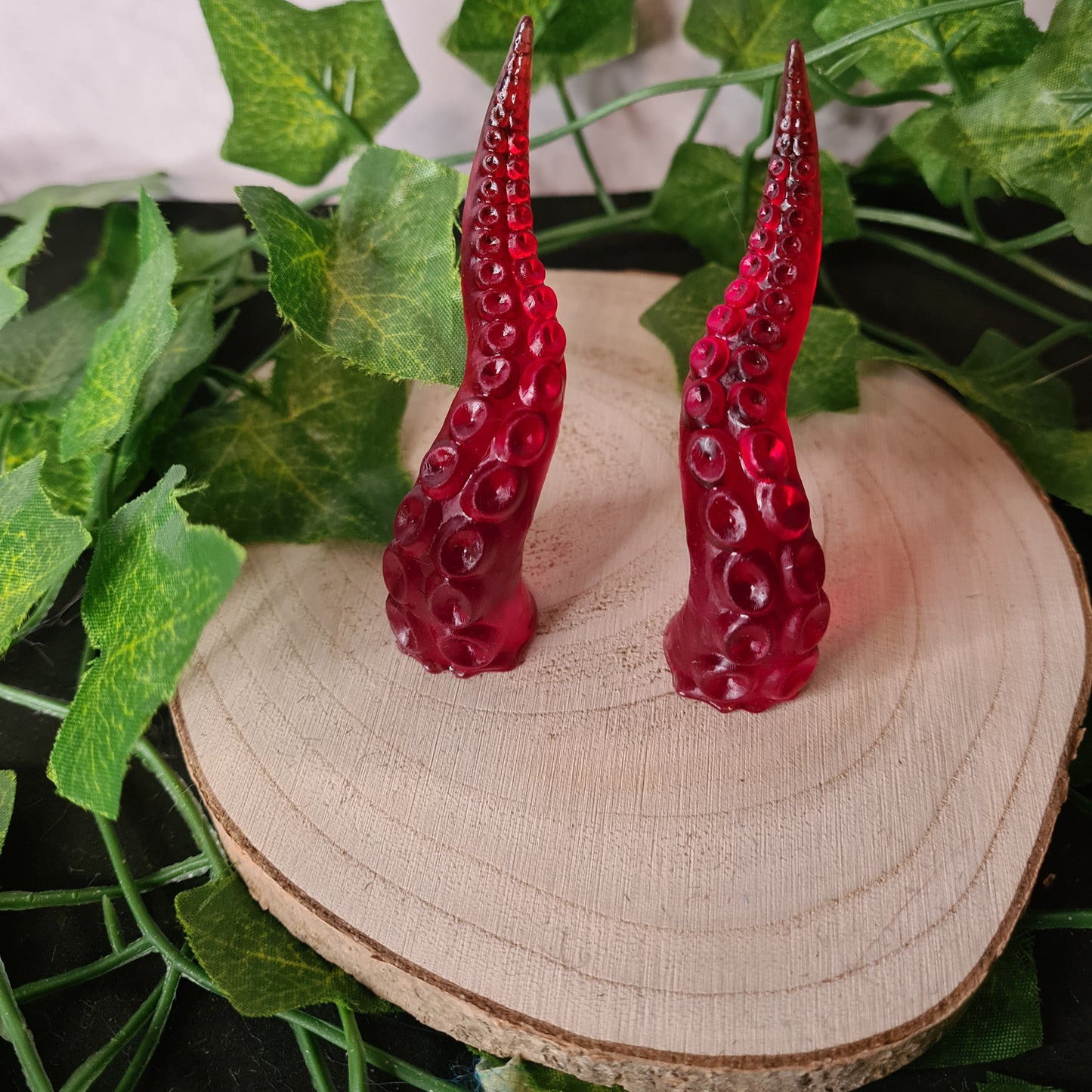 Tentakel 7cm 3D-gedruckte Harz-Hörner für Cosplay – Mit transparentem, dehnbarem Nylonband