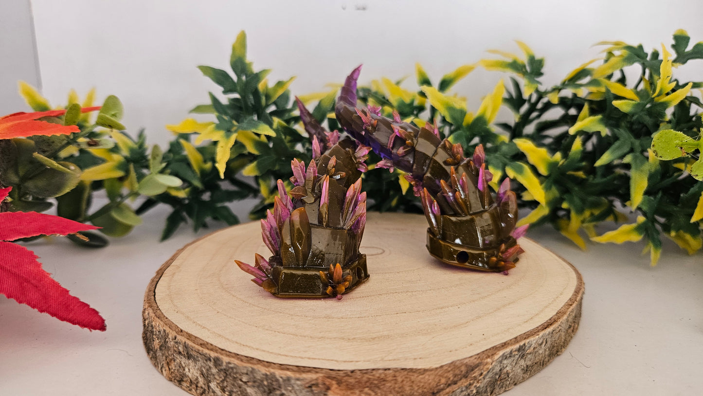 Verschiedene 3D-gedruckte Resin-Hörner für Cosplay – Kristallartige Dämonenhörner | Handgefertigte Accessoires für Fantasy & Anime Kostüme