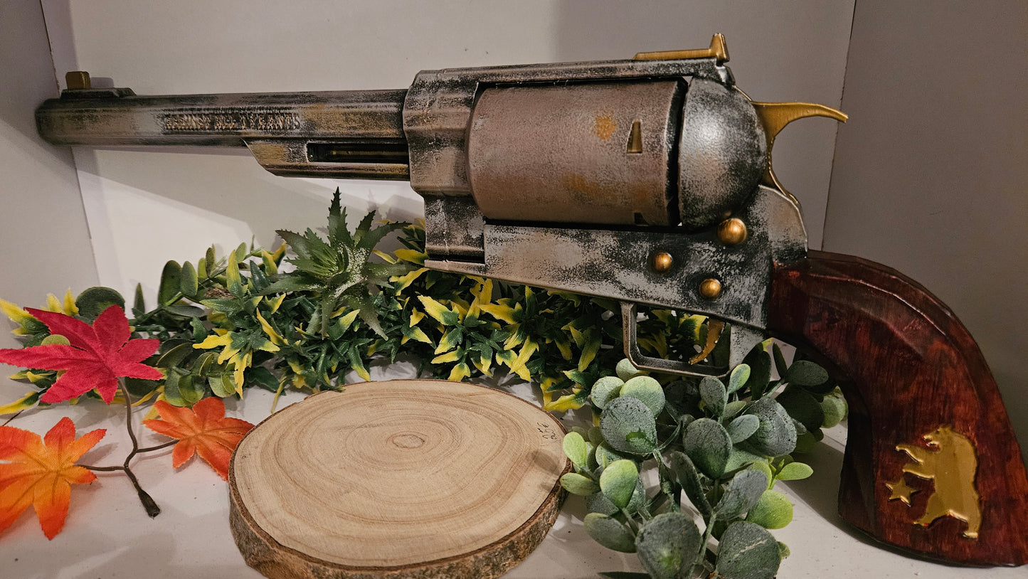 Fallout New Vegas Revolver – 3D-gedruckte Cosplay Replik (handbemalt, 44cm, PLA)