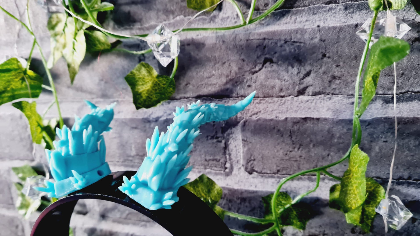 Verschiedene 3D-gedruckte Resin-Hörner für Cosplay – Kristallartige Dämonenhörner | Handgefertigte Accessoires für Fantasy & Anime Kostüme