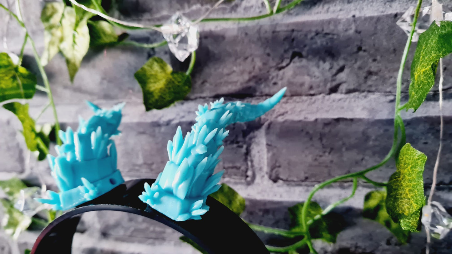 Verschiedene 3D-gedruckte Resin-Hörner für Cosplay – Kristallartige Dämonenhörner | Handgefertigte Accessoires für Fantasy & Anime Kostüme