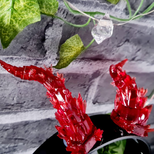 Kristallartige Resin Dämonenhörner – handgefertigtes Cosplay Zubehör, Ansicht 1