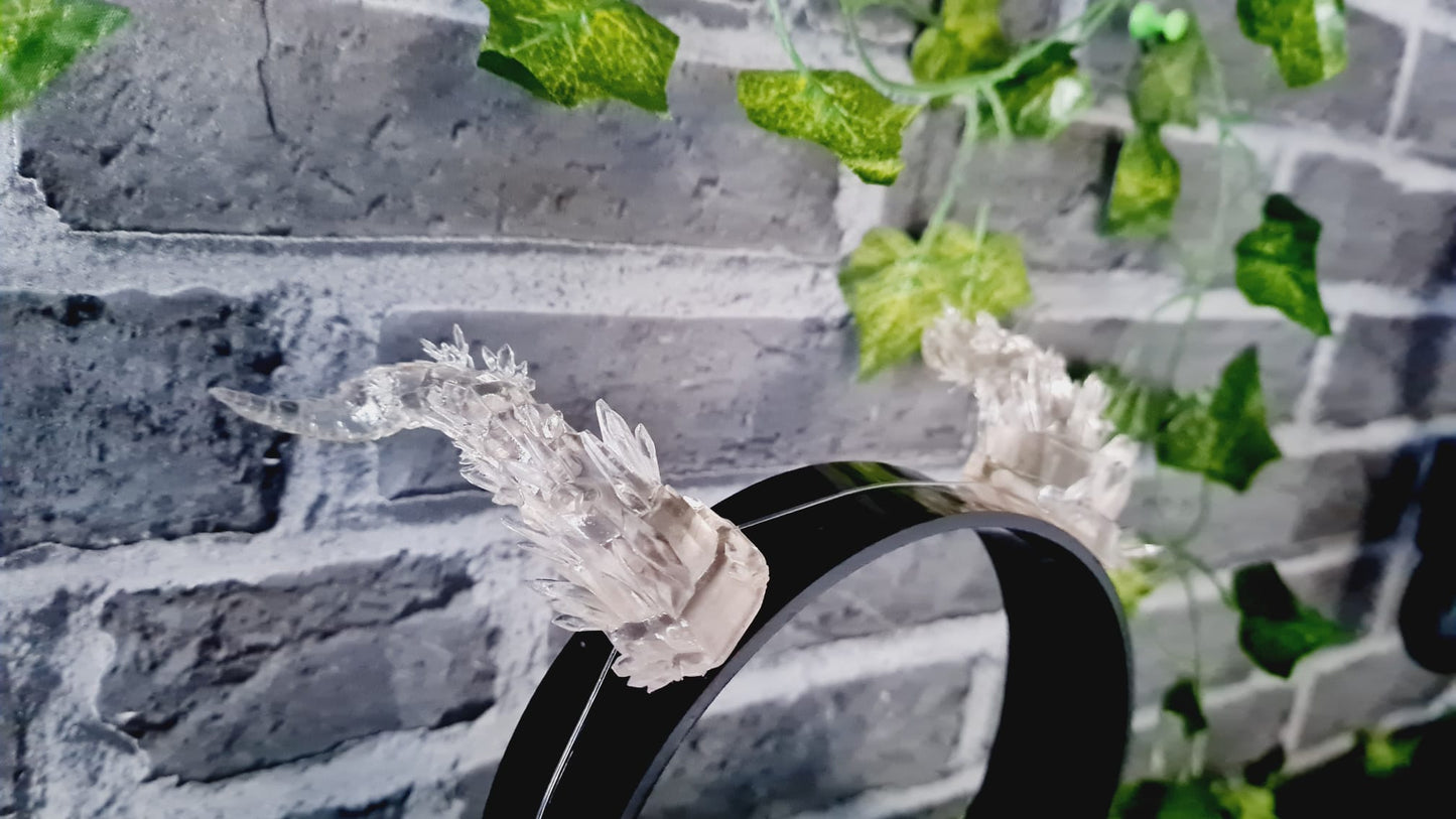 Verschiedene 3D-gedruckte Resin-Hörner für Cosplay – Kristallartige Dämonenhörner | Handgefertigte Accessoires für Fantasy & Anime Kostüme