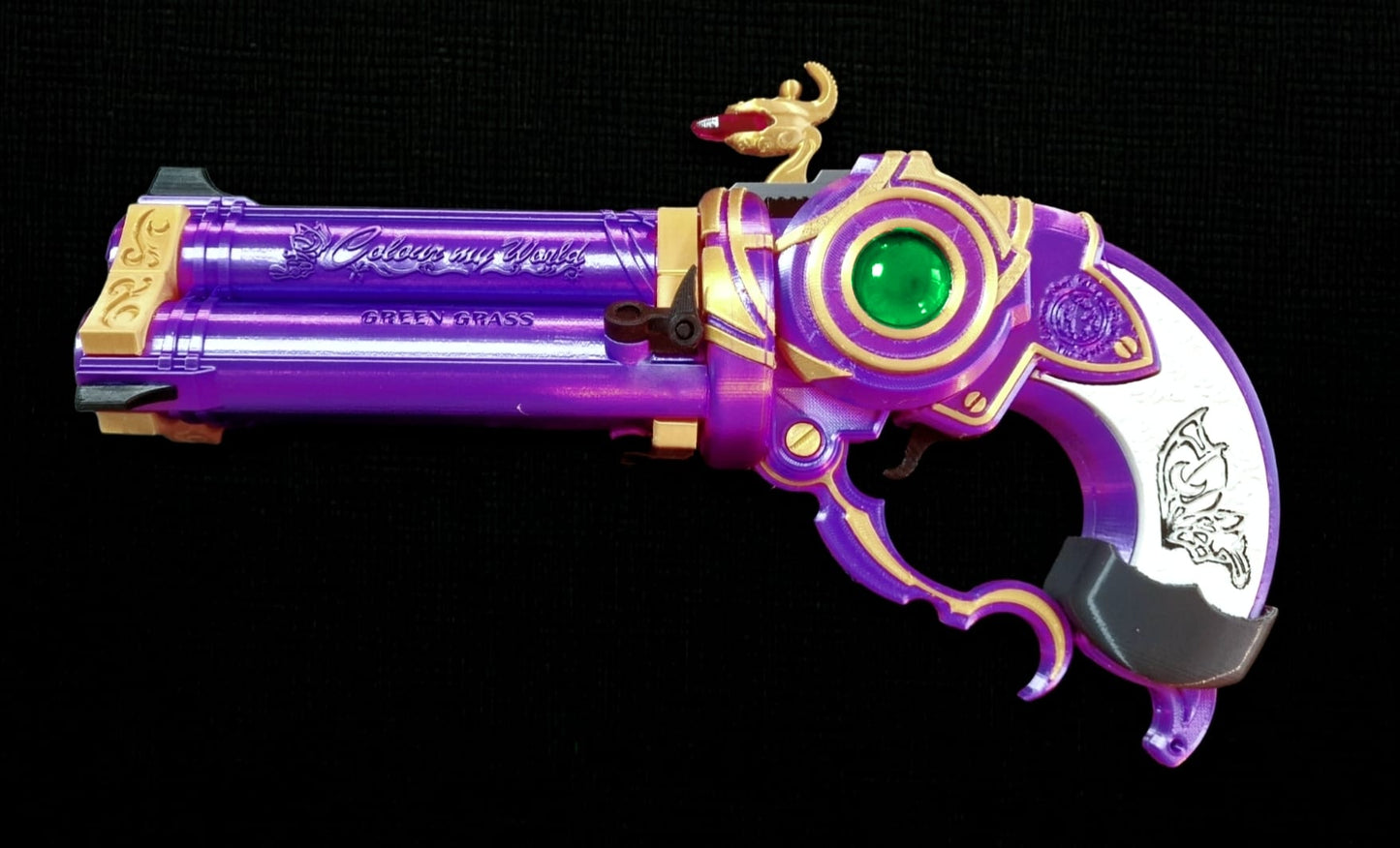 3D-gedruckte Bayonetta „Color the World“ Cosplay-Pistolen – Farbige PLA-Versionen für Gaming-Fans