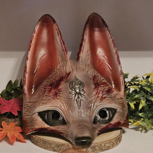 Silent Hill F Fuchsmaske – 3D-gedruckt & handbemalt – Cosplay Gaming Accessoire aus PLA