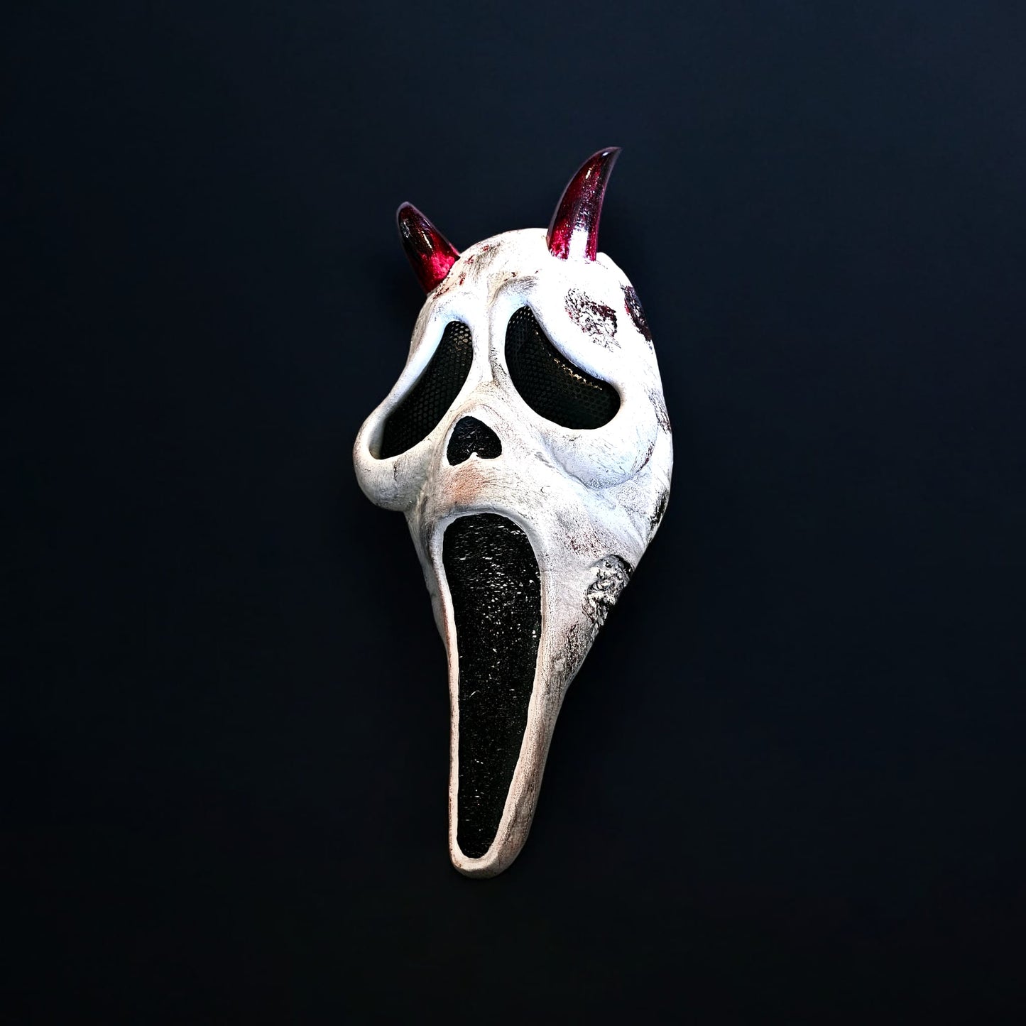 3D-gedruckte & handbemalte Scream-Maske aus PLA | Perfekt für Cosplay & Halloween