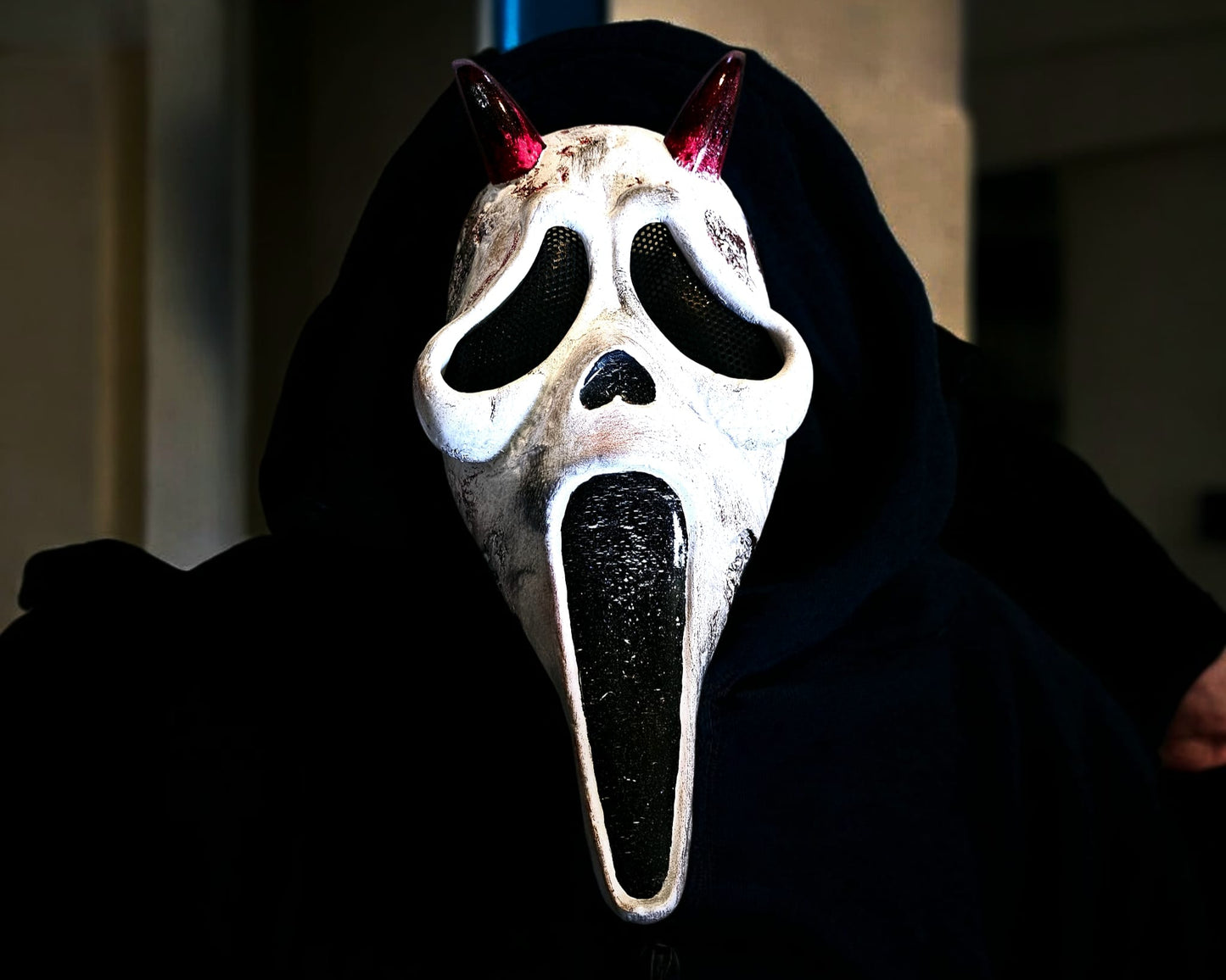 3D-gedruckte & handbemalte Scream-Maske aus PLA | Perfekt für Cosplay & Halloween