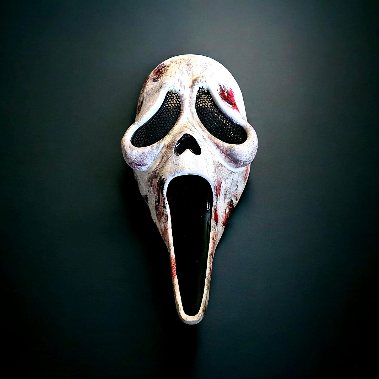 3D-gedruckte, handbemalte Scream Maske aus PLA – Perfekt für Cosplay, Gaming & Halloween