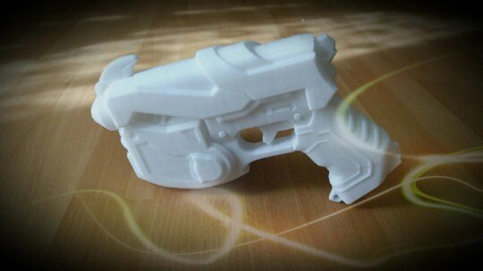 D.Va Waveracer Cosplay Waffe – 3D-gedruckte Replik aus PLA Gaming & Cosplay Zubehör