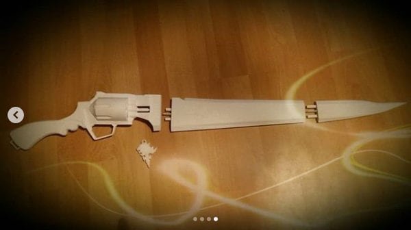 3D-gedrucktes Final Fantasy Gunblade Sword (84 cm) – Perfekt für Cosplay & Gaming!