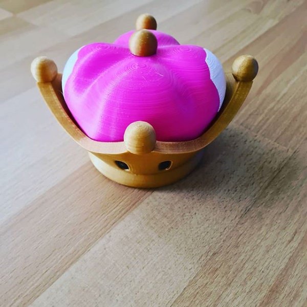 3D-gedruckte Bowsette Krone aus PLA – Perfekt für Gaming & Cosplay