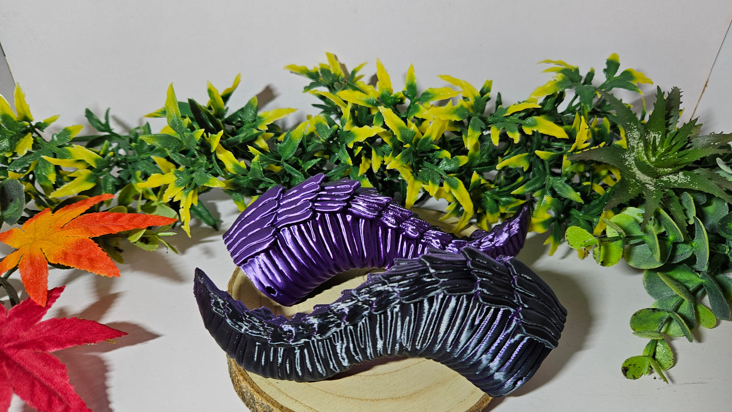 Cosplay Hörner – 3D-gedruckte 7cm PLA Hörner für Kostüme & Accessoires