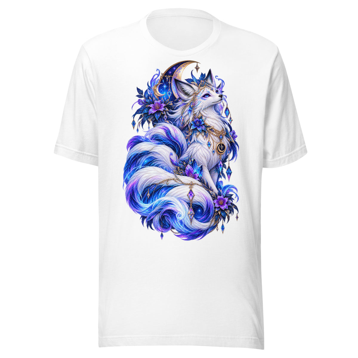 Mondfuchs – Mystisches Kitsune T-Shirt – Vorderansicht