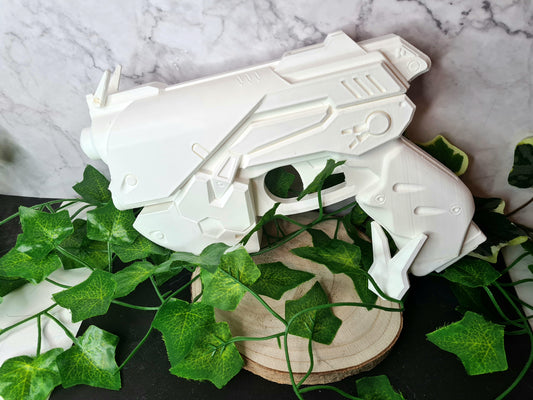 3D-gedruckte D.Va Pistole aus Overwatch – Hochwertiges PLA Cosplay Prop zum Selbstbemalen