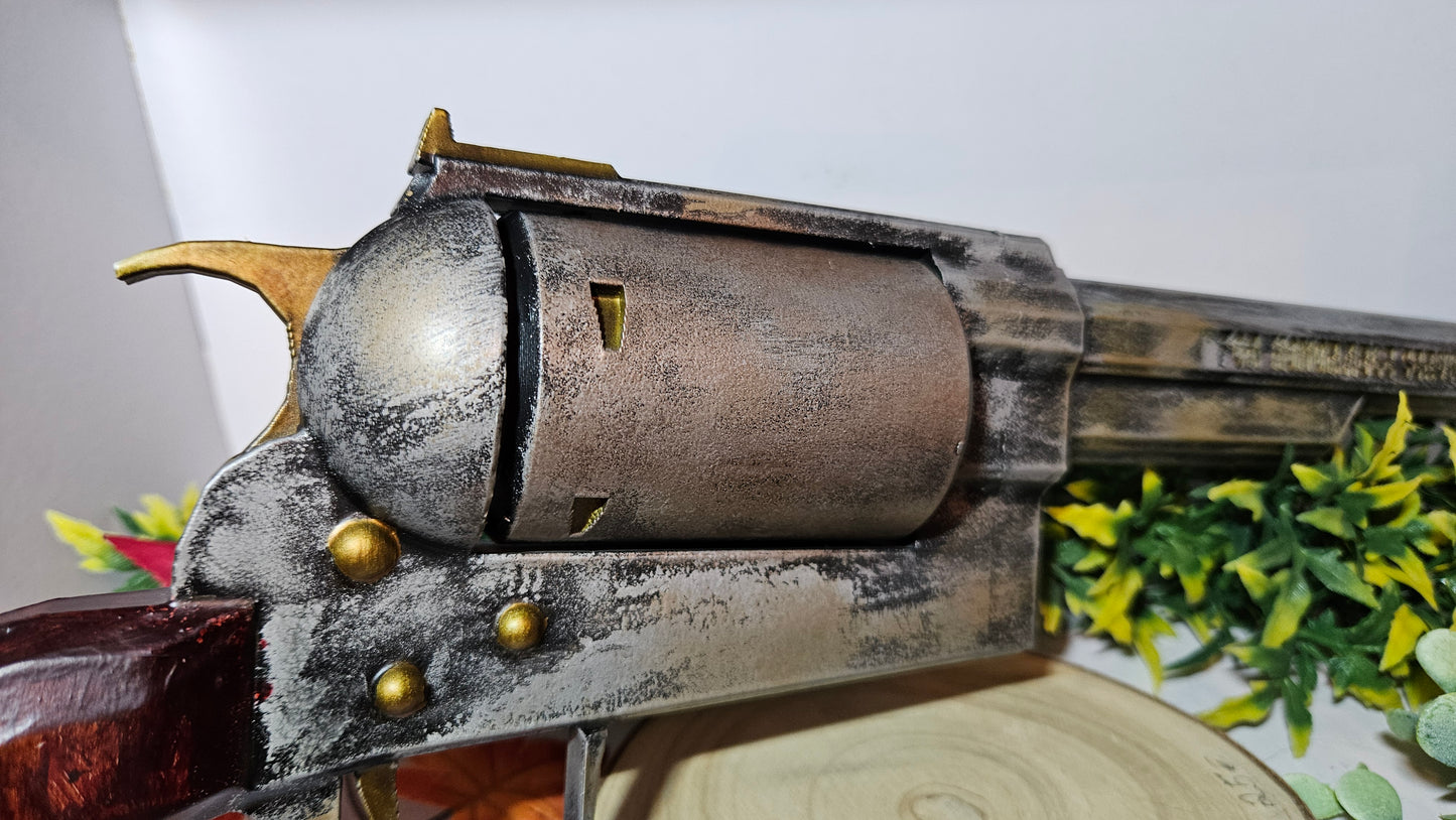 Fallout New Vegas Revolver – 3D-gedruckte Cosplay Replik (handbemalt, 44cm, PLA)