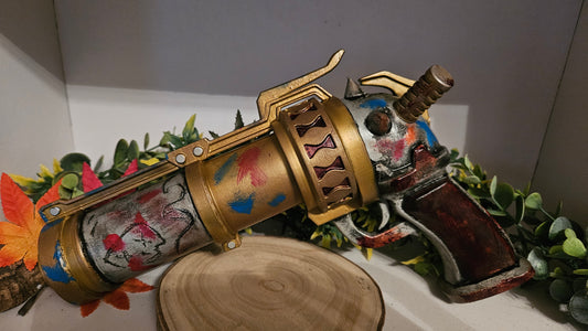 3D-gedruckte Arcane Jinx Zap Gun Handbemalt (32cm) aus PLA – Perfekt für Cosplay und Gaming