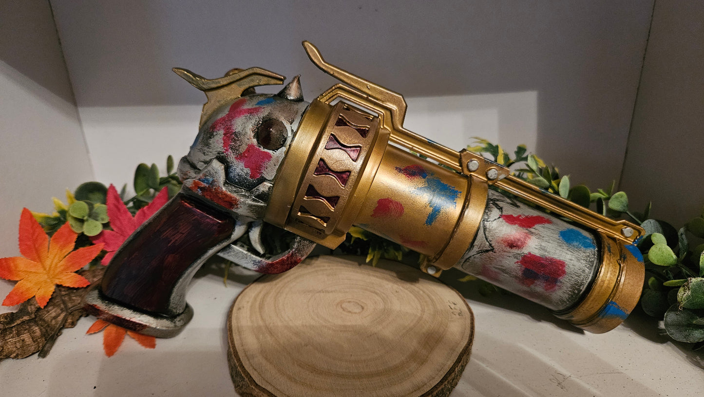 3D-gedruckte Arcane Jinx Zap Gun Handbemalt (32cm) aus PLA – Perfekt für Cosplay und Gaming