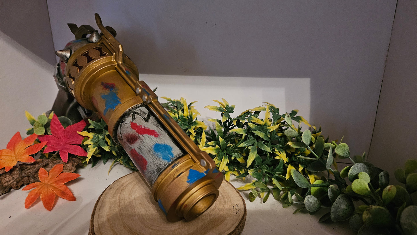 3D-gedruckte Arcane Jinx Zap Gun Handbemalt (32cm) aus PLA – Perfekt für Cosplay und Gaming