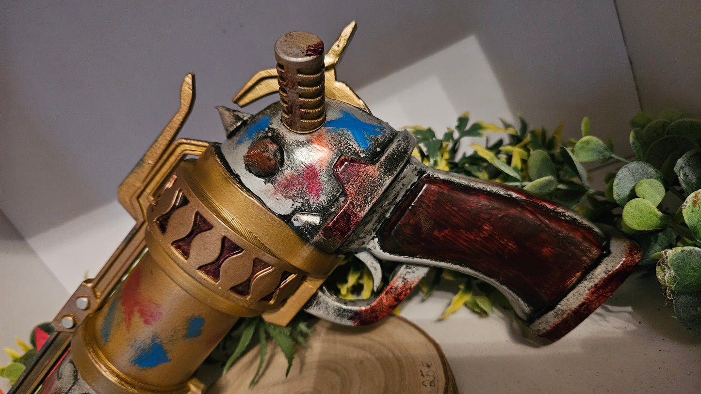 3D-gedruckte Arcane Jinx Zap Gun Handbemalt (32cm) aus PLA – Perfekt für Cosplay und Gaming