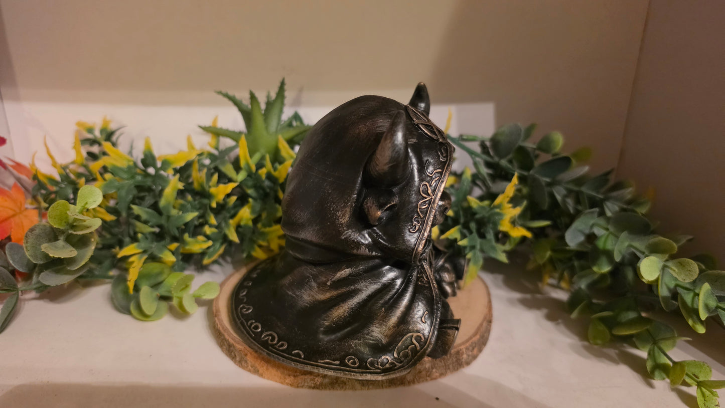 Gothic Minotaurus Figur – Handbemalte mystische Deko aus Kunstharz | 10 cm