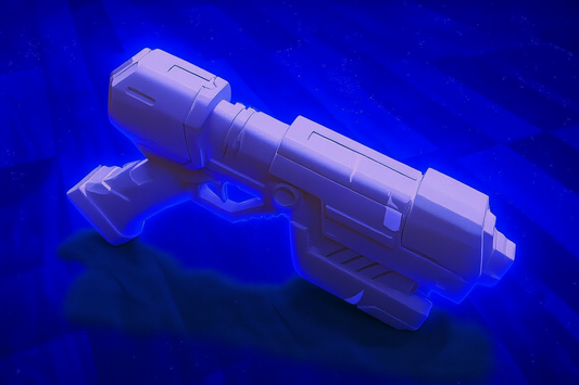 Zero Suit Samus Paralyzier Gun – 3D-gedrucktes PLA-Modell zum Selbstbemalen  Perfekt für Cosplay & Gaming