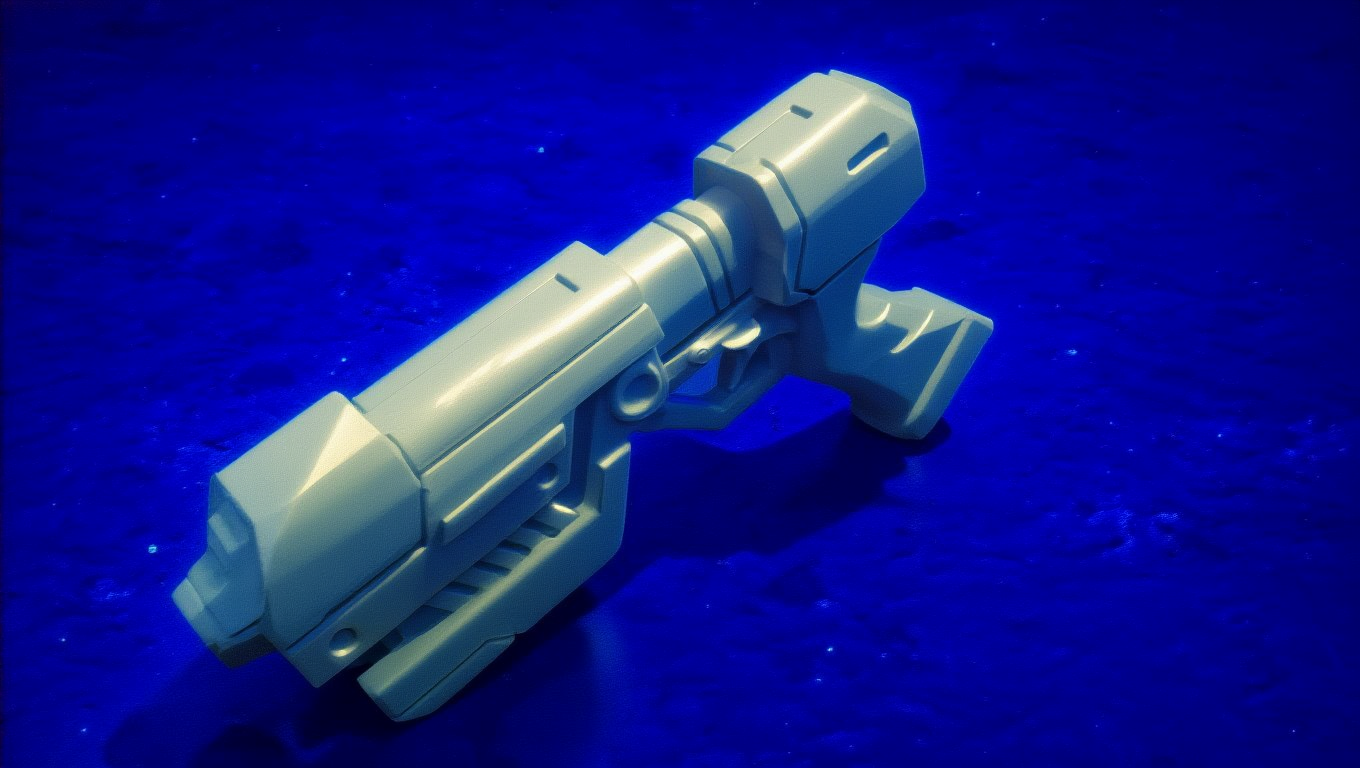 Zero Suit Samus Paralyzier Gun – 3D-gedrucktes PLA-Modell zum Selbstbemalen  Perfekt für Cosplay & Gaming