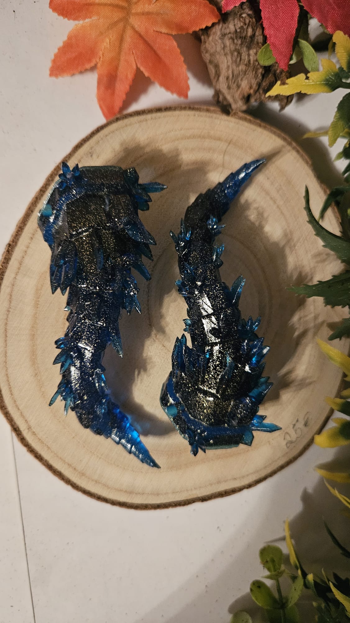 3D-gedruckte Resin-Hörner für Cosplay – Kristallartige Dämonenhörner | Handgefertigte Accessoires für Fantasy & Anime Kostüme