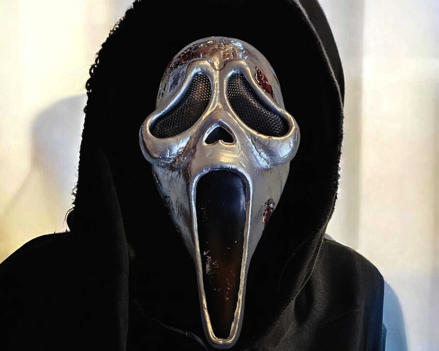 Handbemalte 3D-gedruckte Scream Maske aus PLA – Perfekt für Cosplay