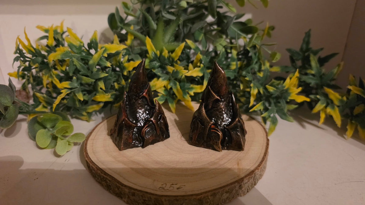 Abyss Hörner aus Resin – Rückansicht