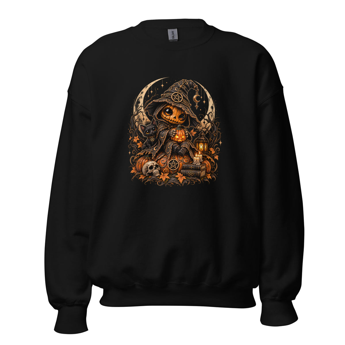 Kürbishexe – Gothic Sweatshirt – Vorderansicht