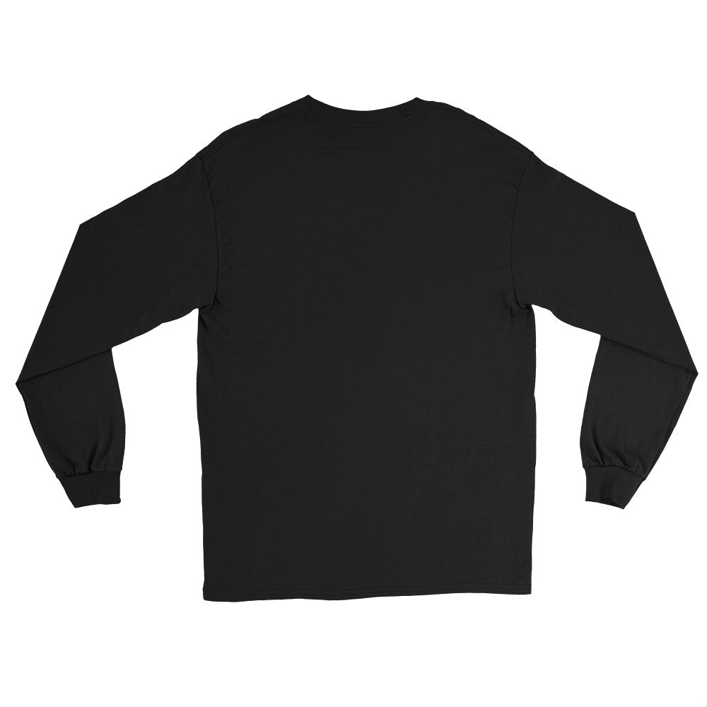 Kitsune-Fuchs Longsleeve – Schwarz & Weiß – Rückansicht