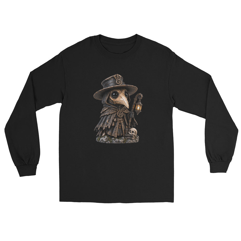 Pestdoktor Longsleeve – Schwarz – Vorderansicht