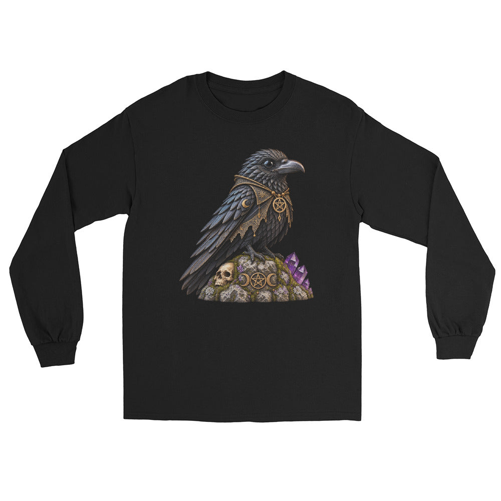 Rabenwächter Longsleeve – Schwarz – Vorderansicht
