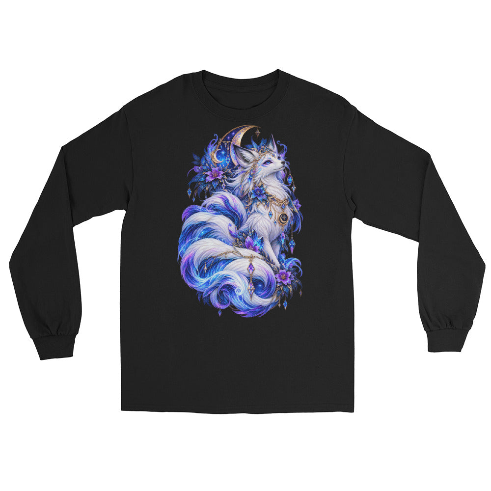 Mondfuchs – Mystisches Kitsune Long Sleeve – Vorderansicht