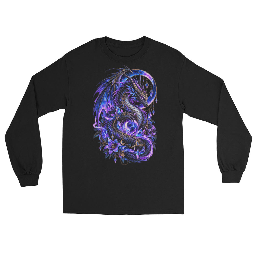 Drachenmond – Dark Fantasy Long Sleeve mit Drachenmotiv – Vorderansicht