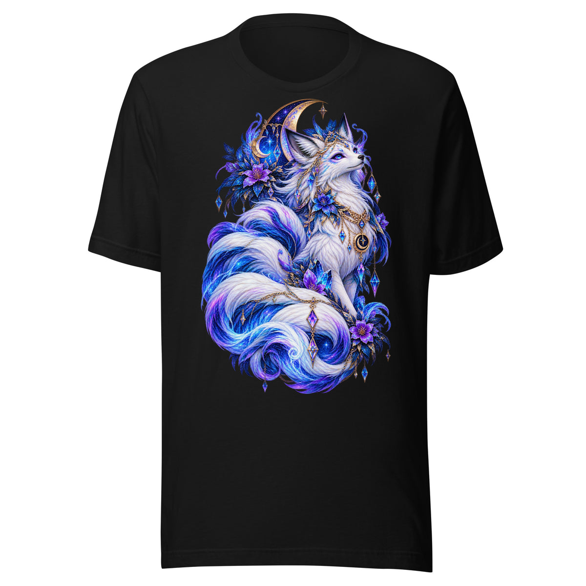 Mondfuchs – Mystisches Kitsune T-Shirt – Vorderansicht