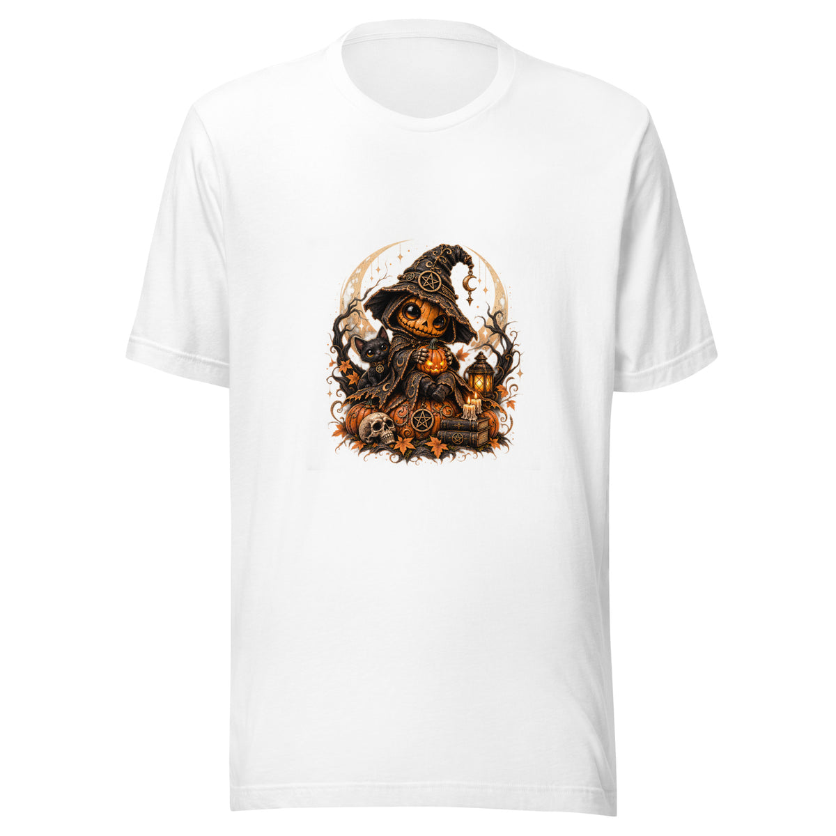 Kürbishexe – Halloween T-Shirt – Vorderansicht